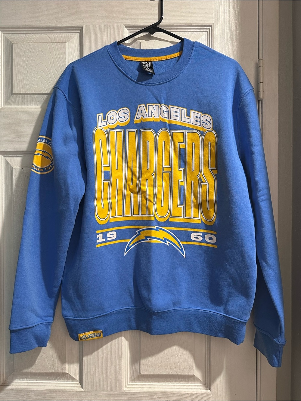 Los Angeles Chargers Men's Blue Crewneck Sweatshirt